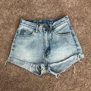 J. Galt High Waist Denim Shorts